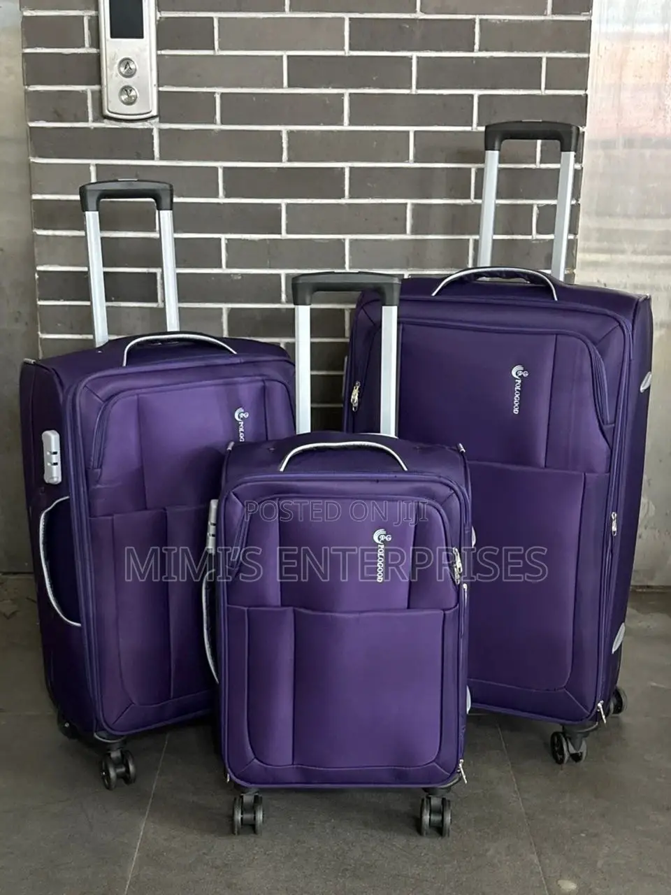 Shine on With Our Fabric Luggage Set