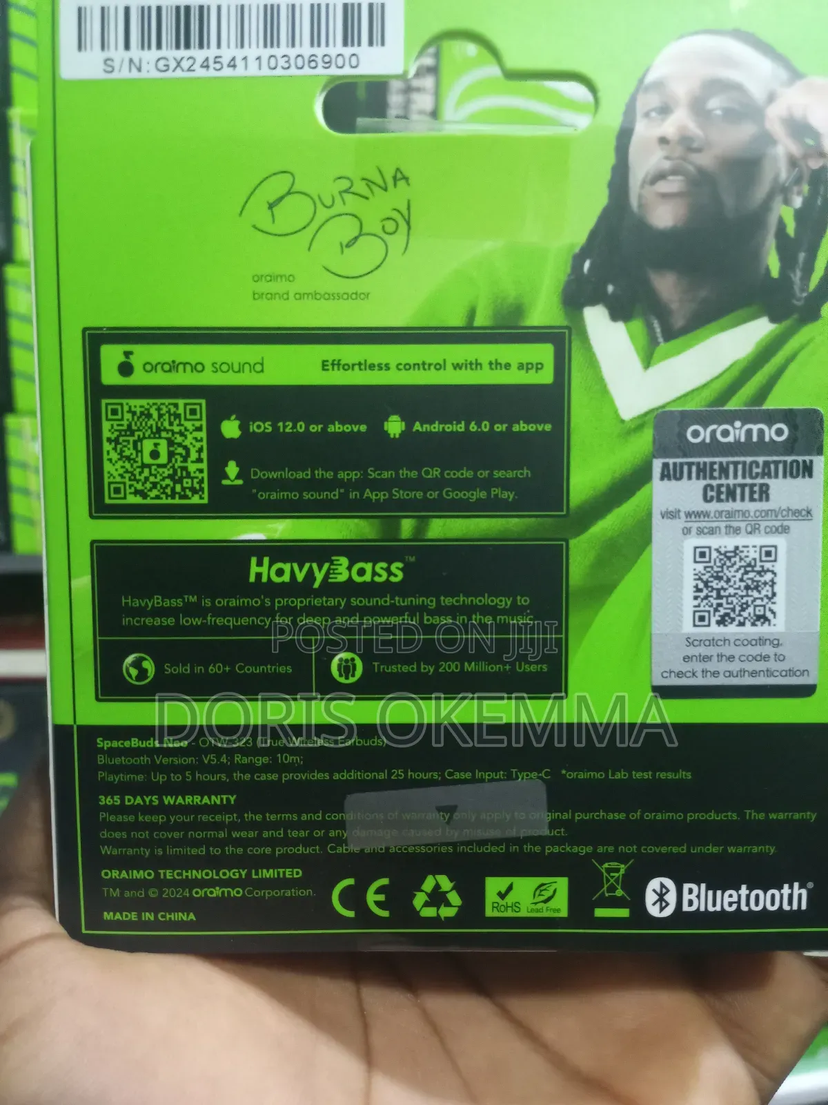 Original Oraimo Spacebuds Neo – 30hr Playtime Sound360 Spatial Audio
