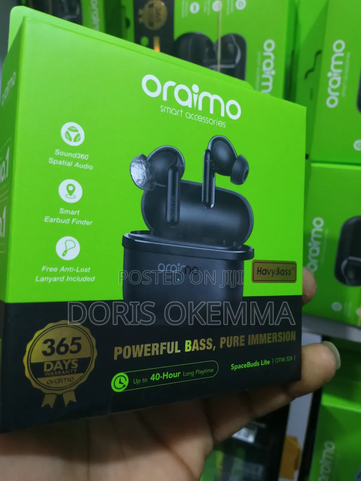 Oraimo Spacebuds Lite (Otw-324) Sound360 Spatial Audio 40hr Battery