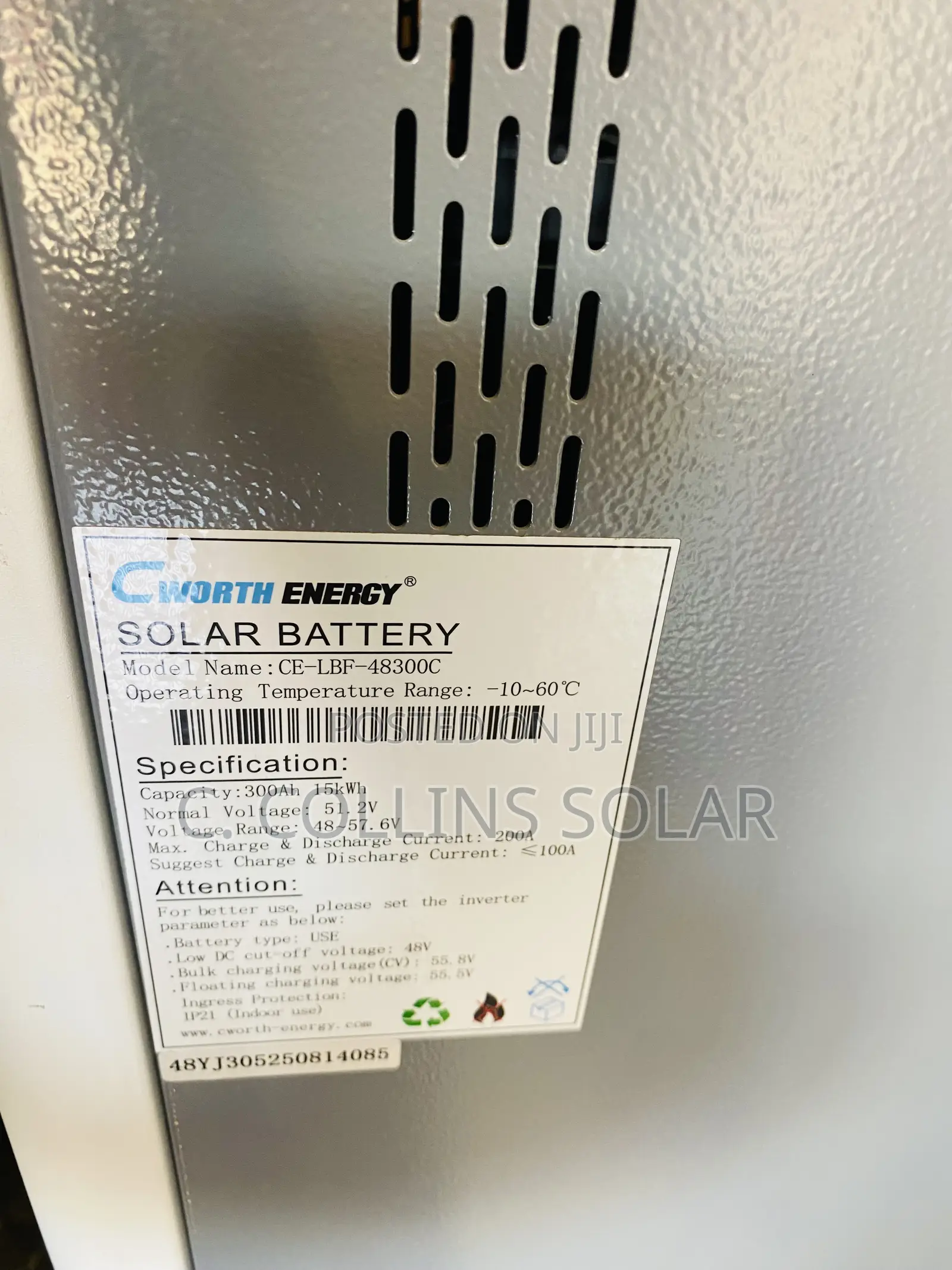Cworth Solar Lithium Ion Battery
