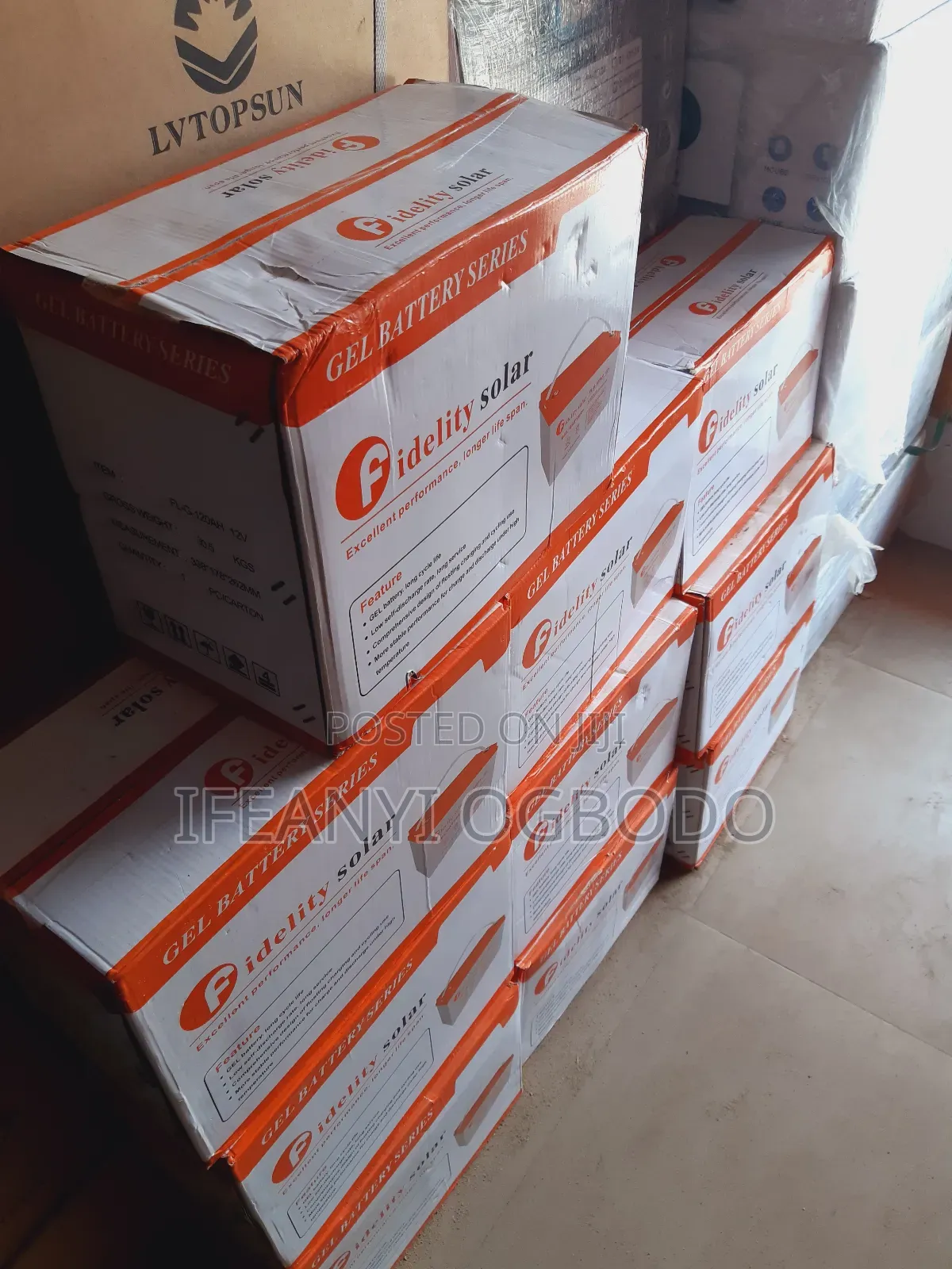 Fidelity Solar Dry Cell Battery 120ah 12v