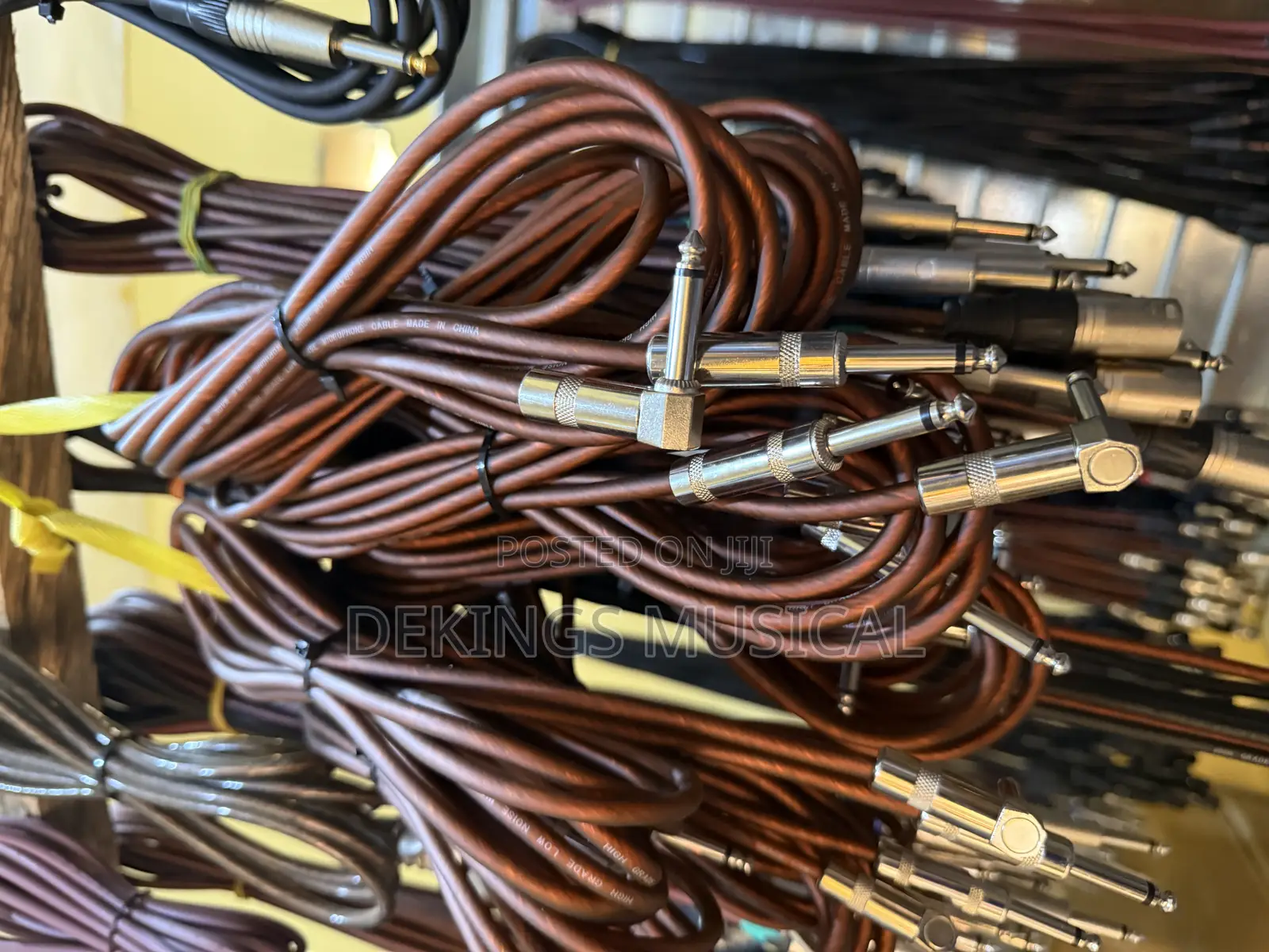 Instrument 6.5mm Jack to Jack Cable, TRS Copper Cable 5meters
