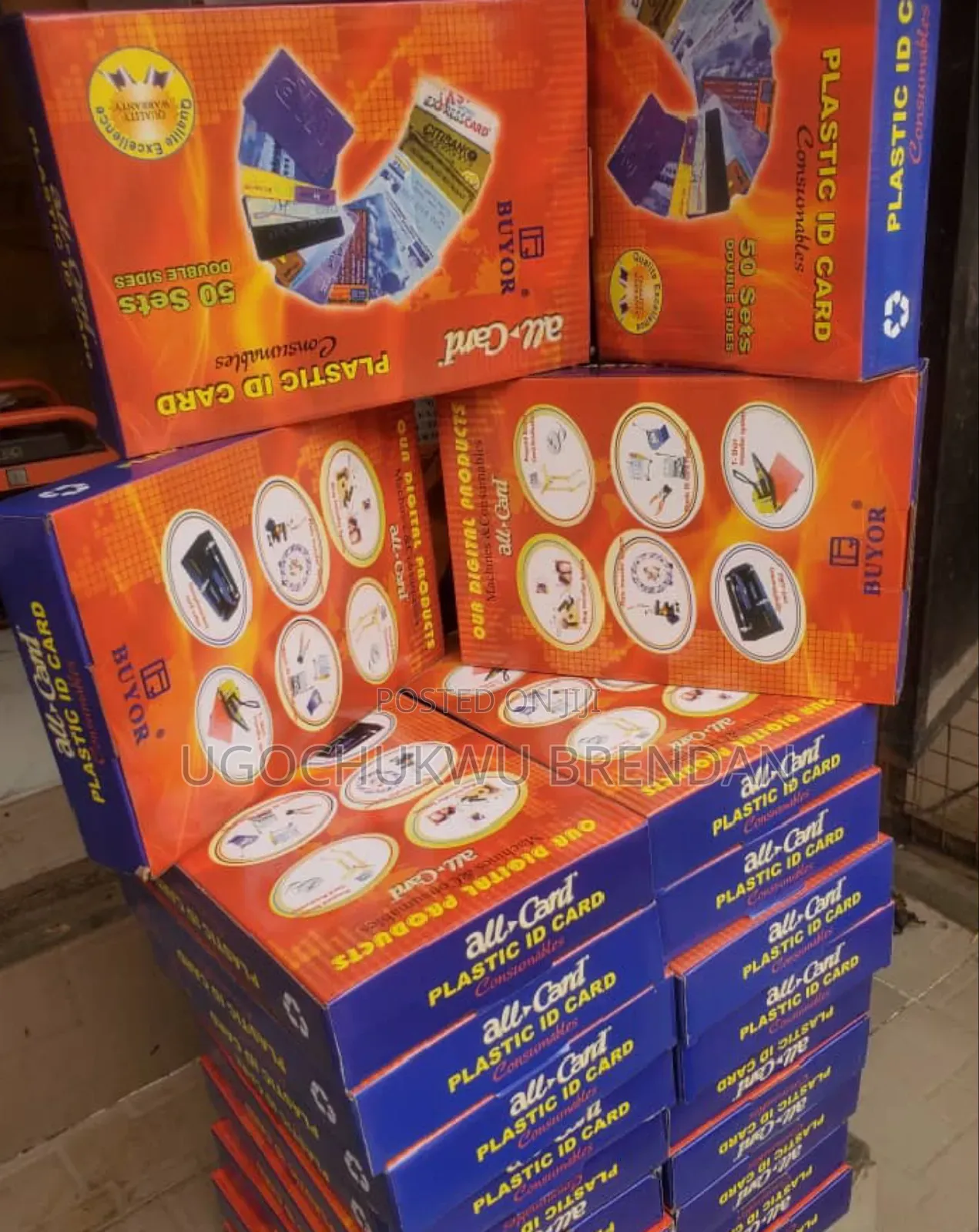 I'D Card Consumable 50set, Double Sides