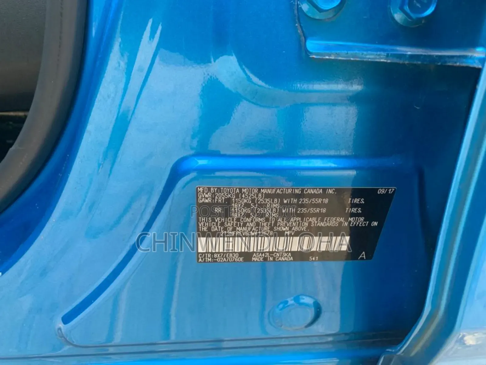 Toyota RAV4 2018 Blue