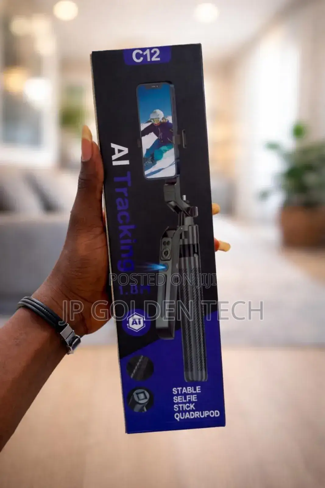 This Item Is an Ai-Powered Auto Face-Tracking Tripod and Selfie Stick