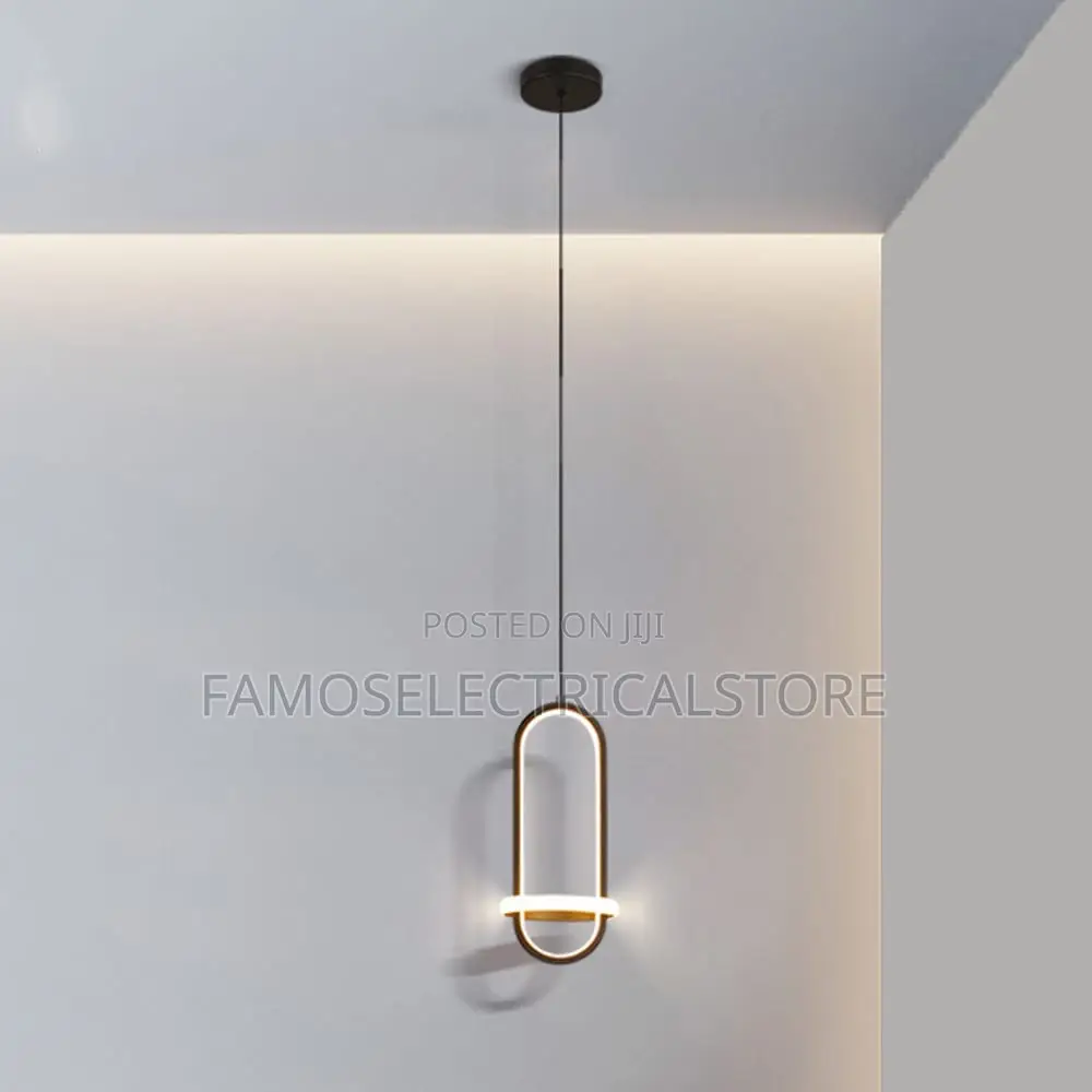 Sleek Modern Black Pendant Light