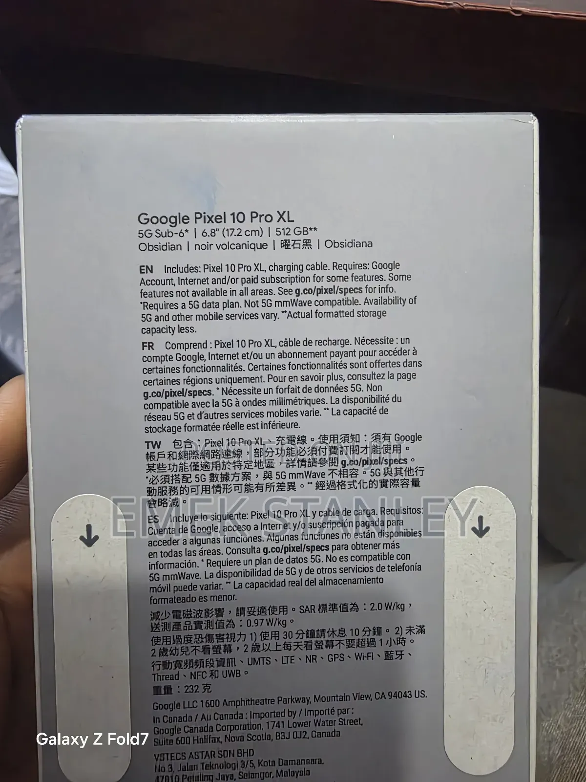 New Google Pixel 10 Pro XL 512 GB Black