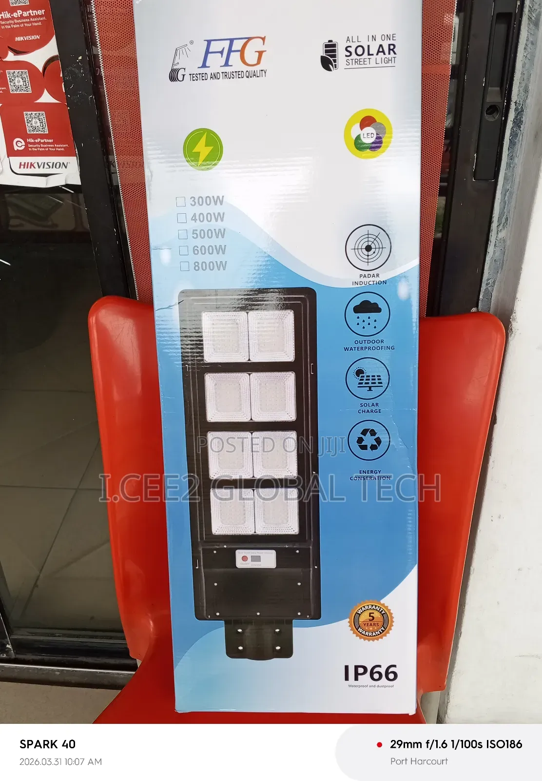 500w Solar Street Light