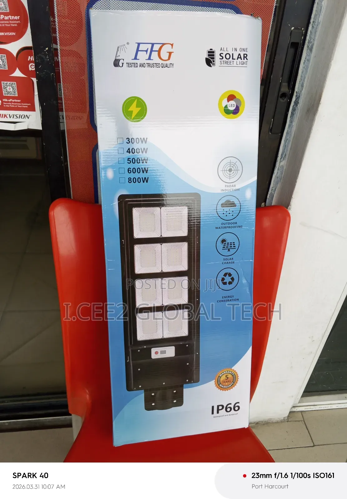 500w Solar Street Light