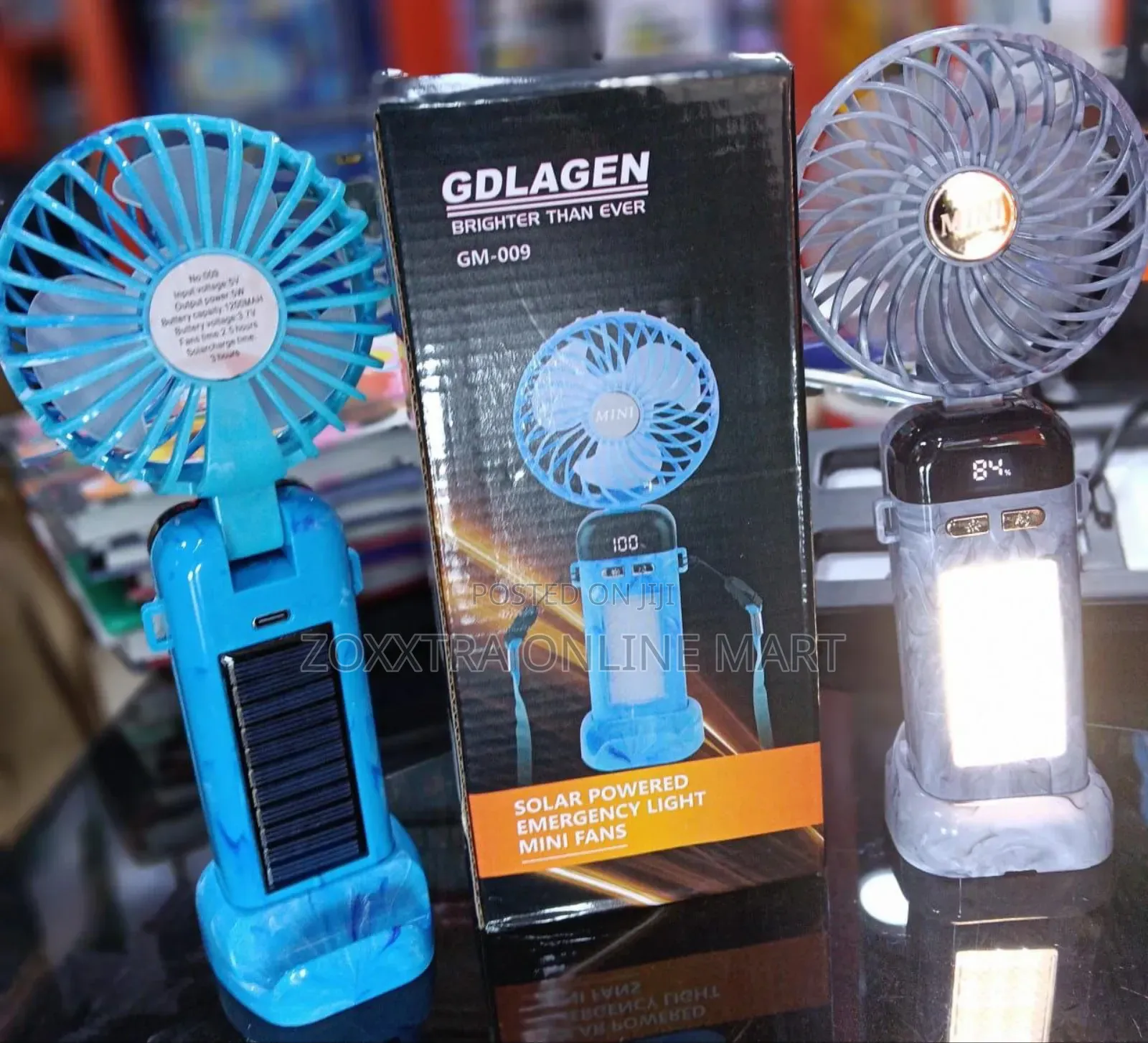 3in1 Solar Handheld Fan