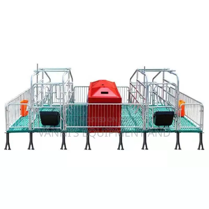 Double Sow Farrowing Crate With Piglet Insulation Boxes