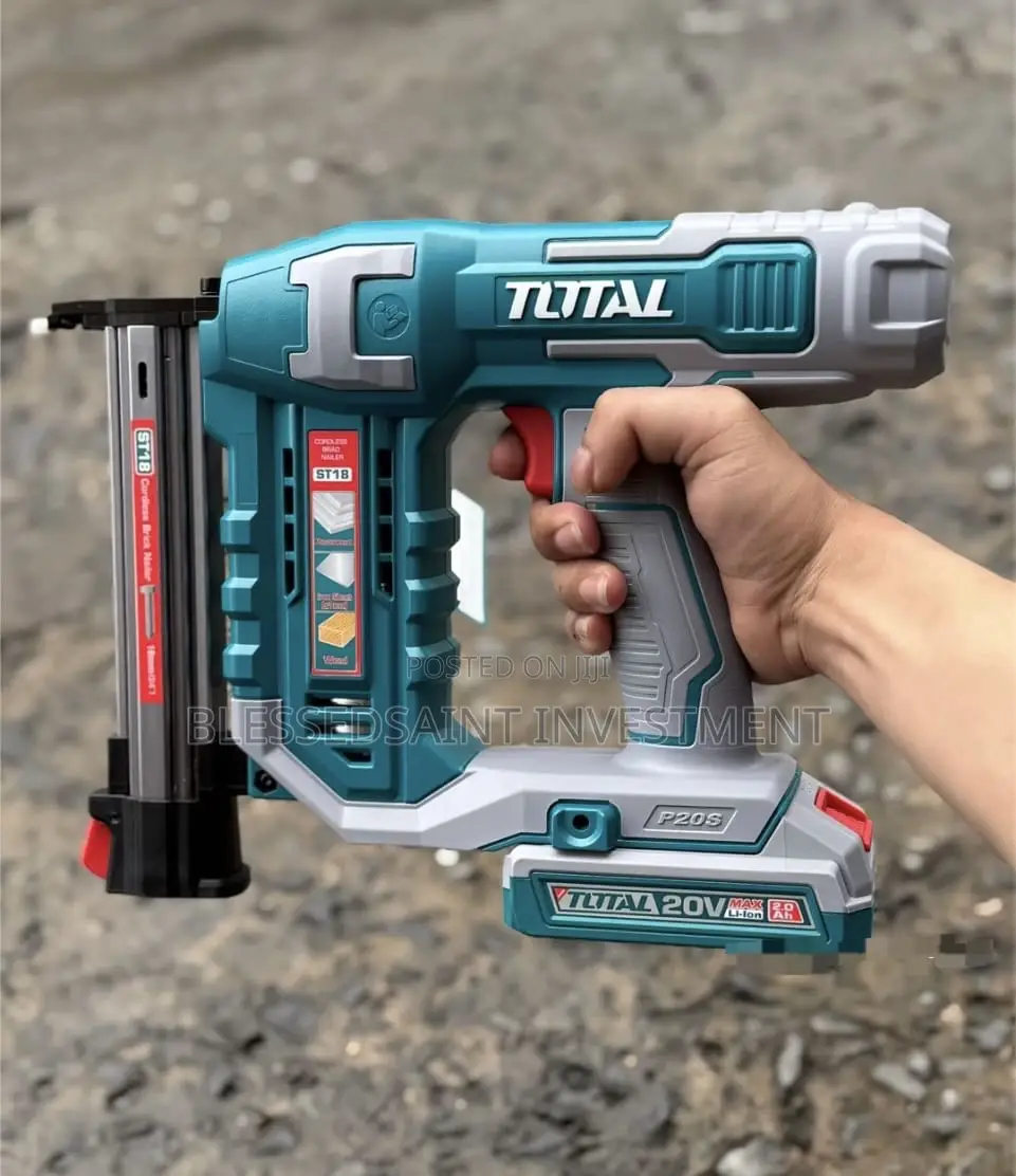 Total Lithium-Ion Cordless Brad Nailer Kit-Nail Gun 20v