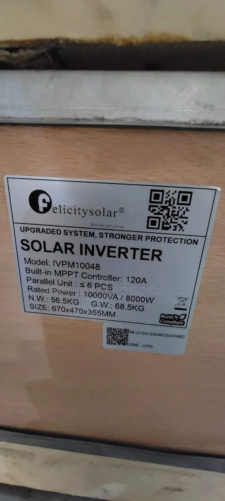 10kva Felicity Solar Hybrid Inverter Ivpm 48v