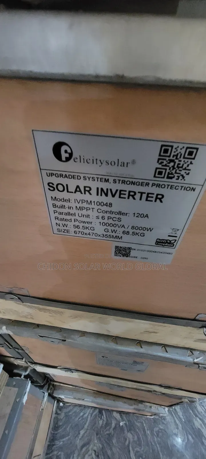 10kva Felicity Solar Hybrid Inverter Ivpm 48v