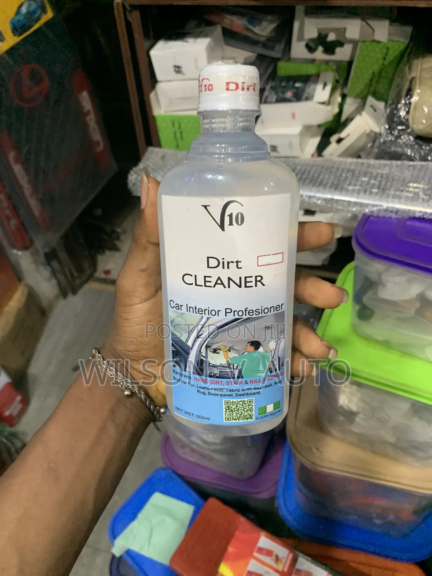 Car Interior Cleaner – Removes Dirt, Stains Germs