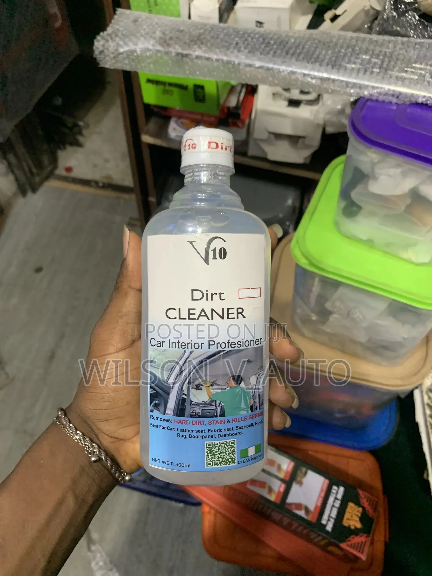 Car Interior Cleaner – Removes Dirt, Stains Germs
