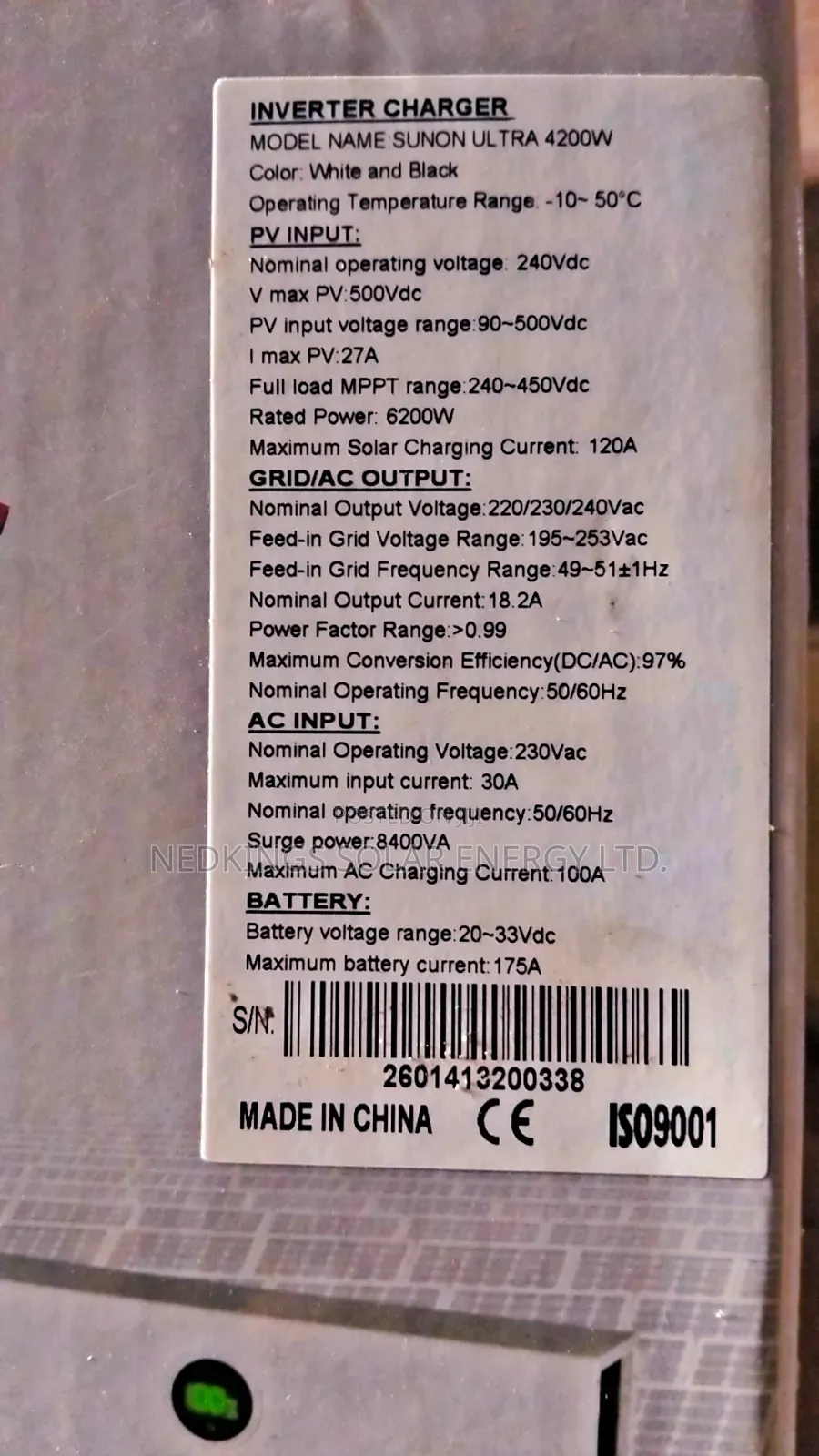 Sako 4.2kva 24v Hybrid Inverter
