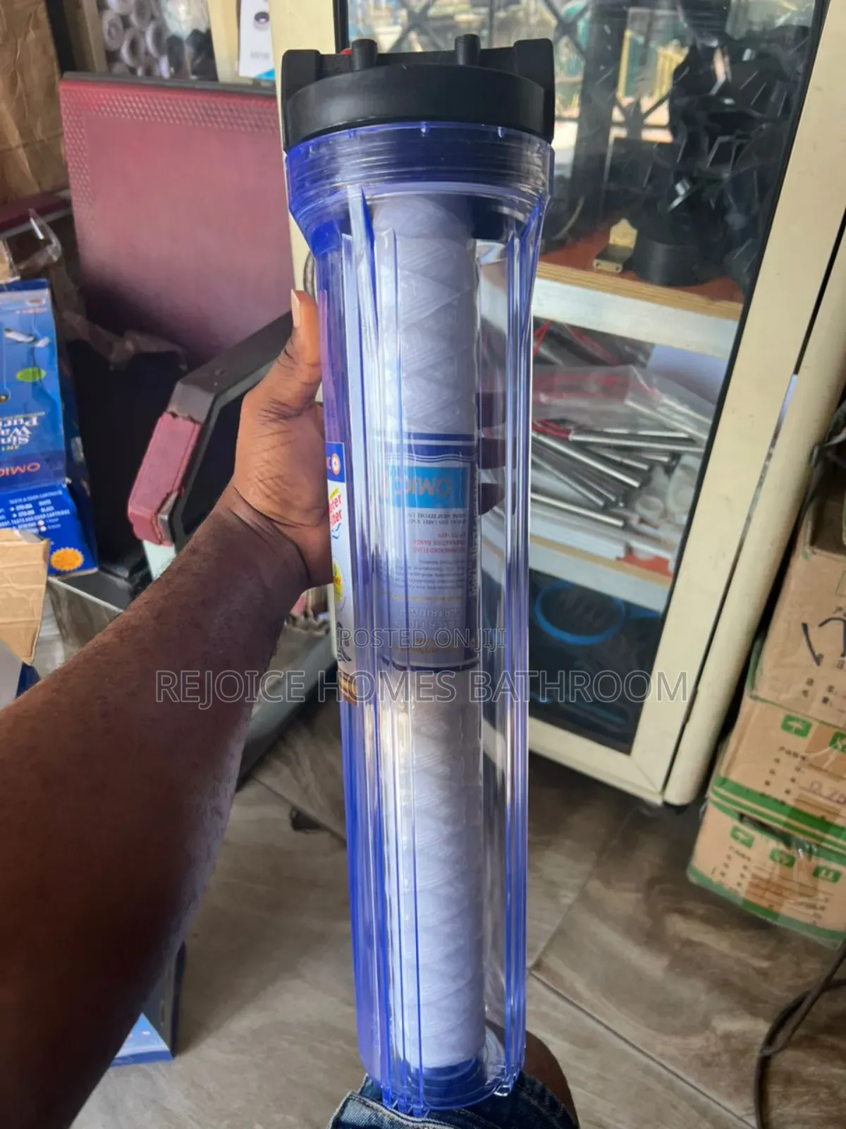 20-Inch Transparent Standard Water Filter Housing