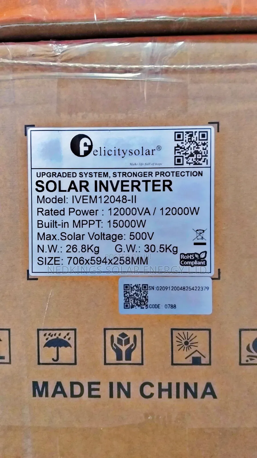Felicity 12kva 48v Ivem Hybrid Inverter