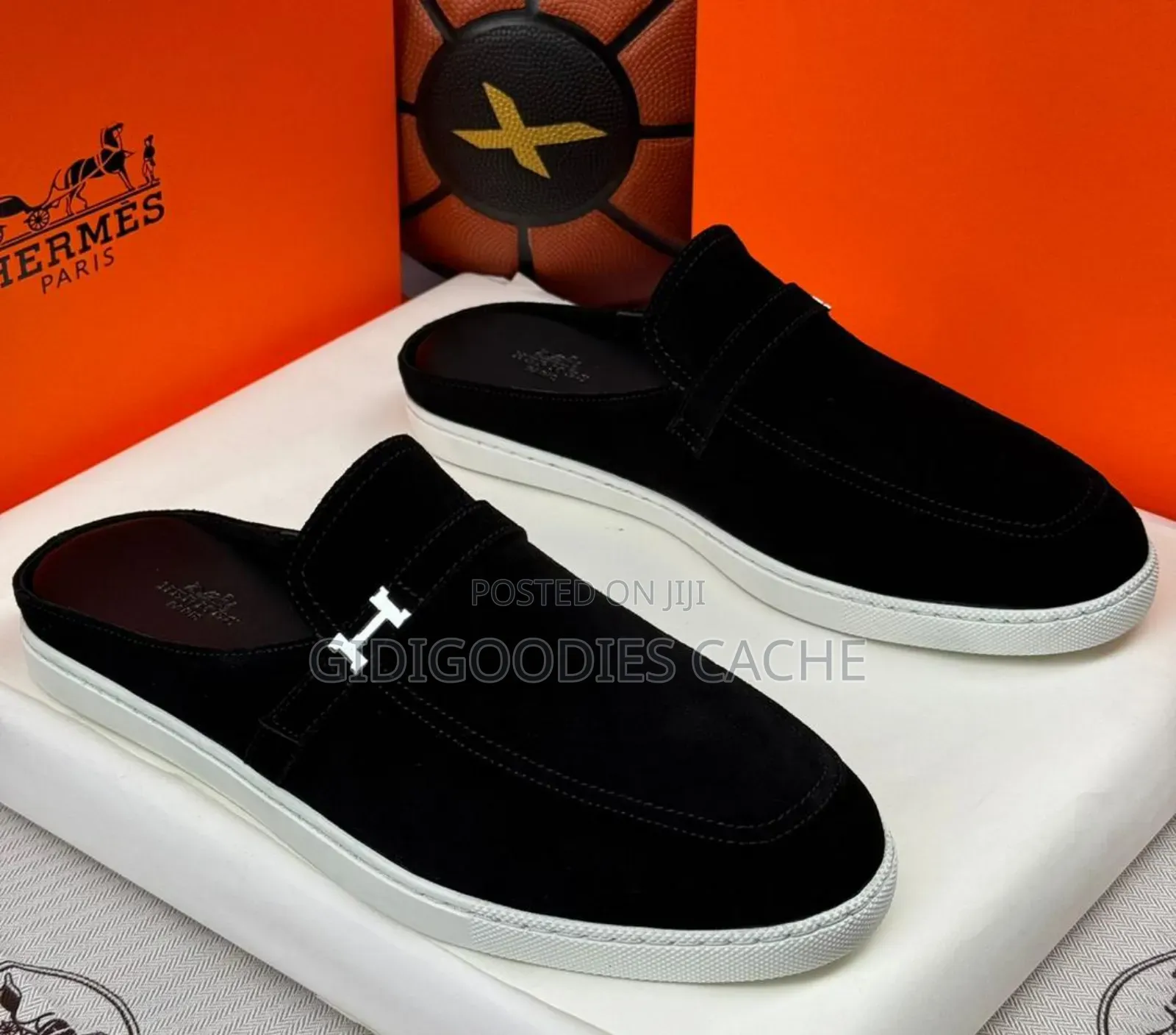 Hermes Suede Half Shoes