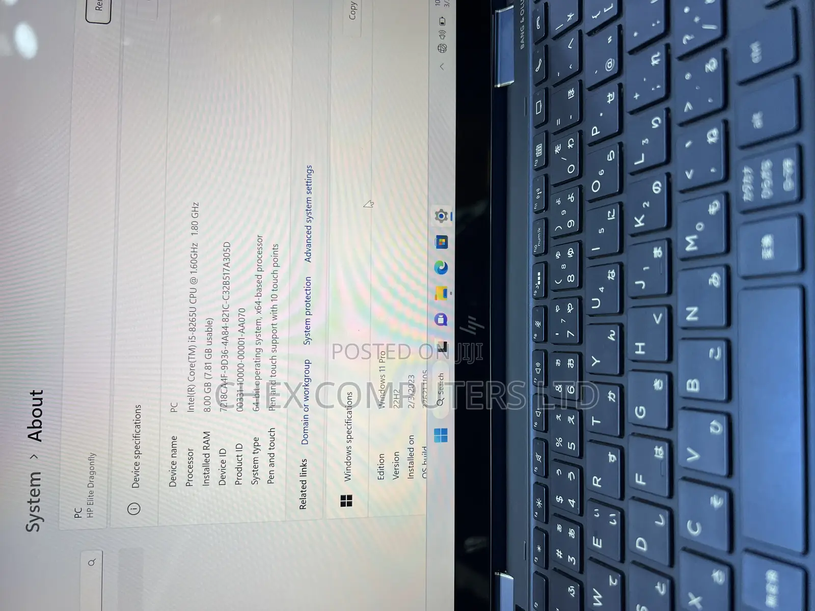 Laptop HP Dragonfly G1 8GB Intel Core i5 SSD 256GB
