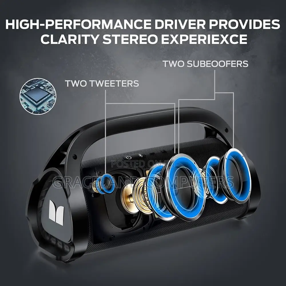 Monster Adventurer Max 100w Bluetooth Speaker With Stereo Sound