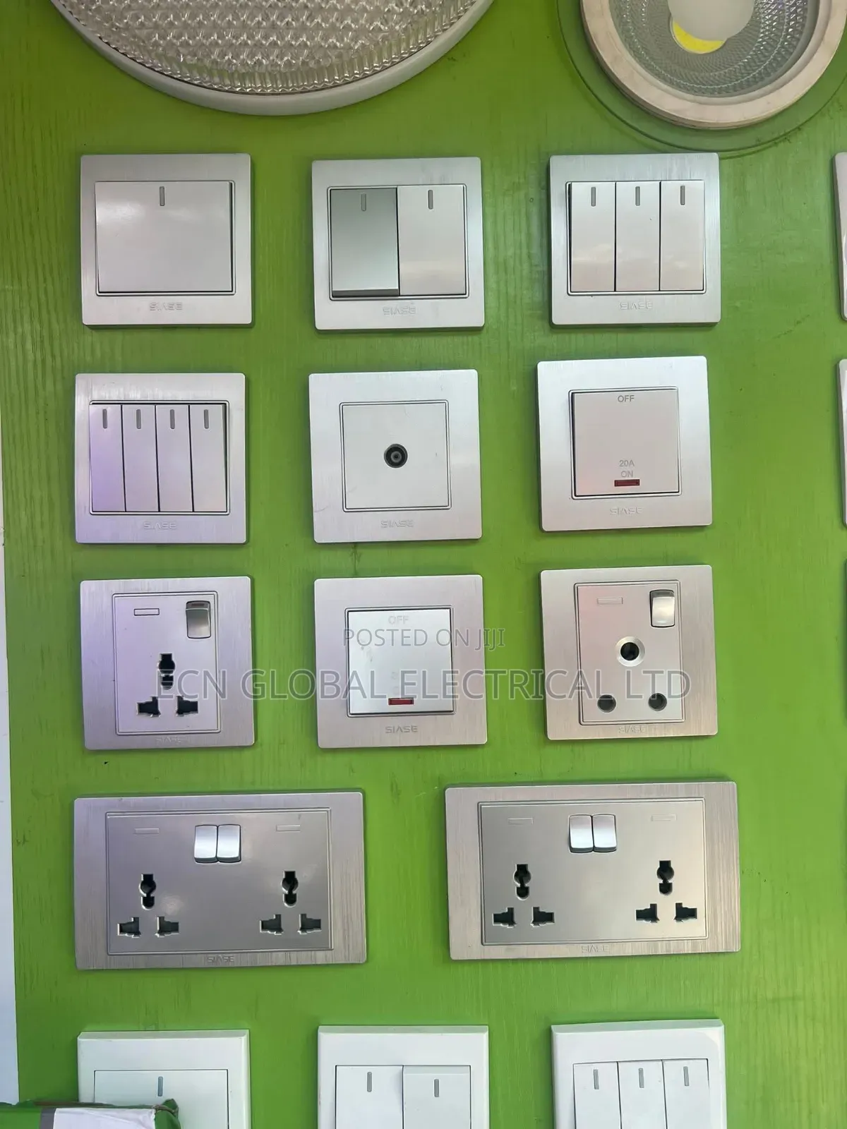 Luxury Electrical Switches Sockets (Silver, Gold Black)