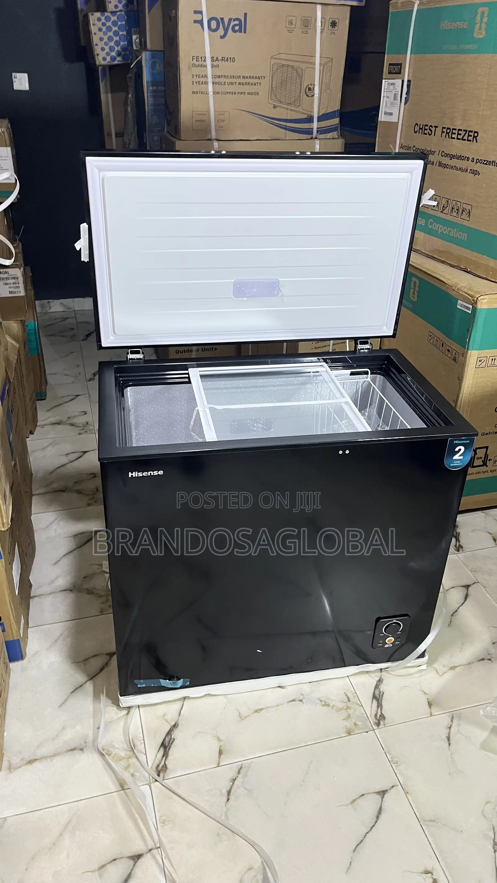 Hisense Fc-250sh 189l Chest Freezer Black–Quiet Operation Freezer
