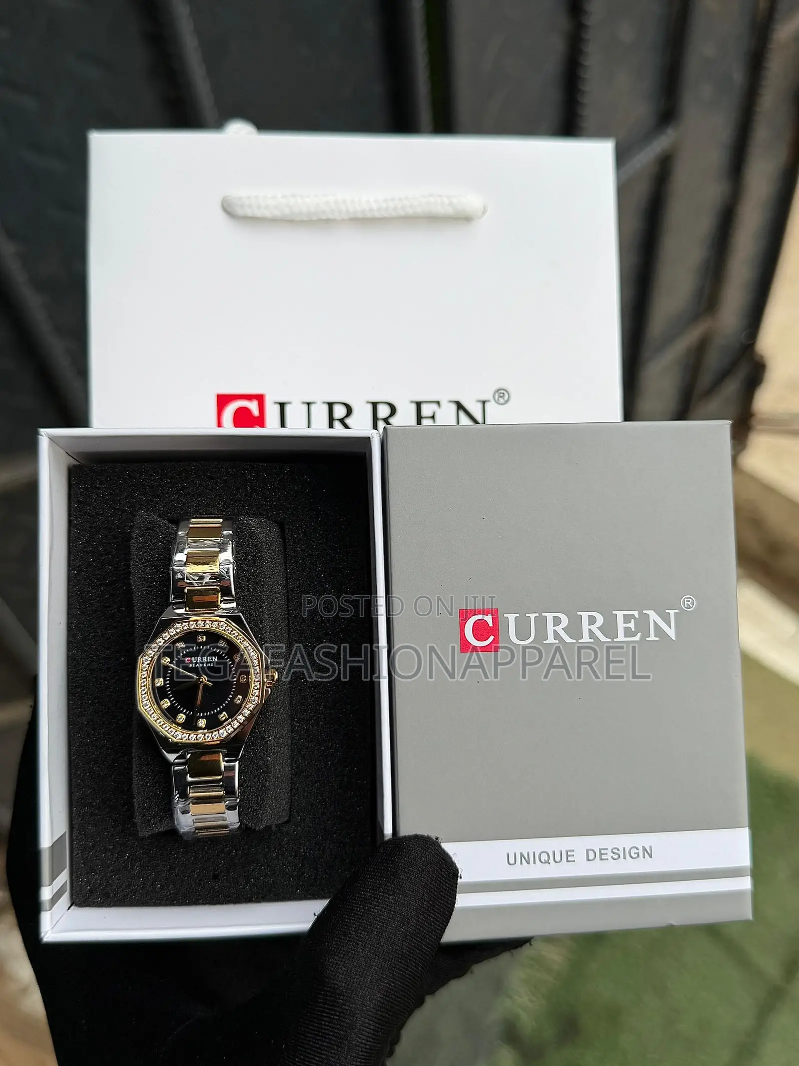 Curren Feminine Wristwatch Octagon Style
