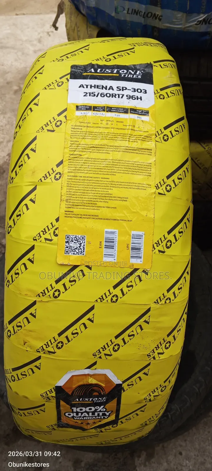 215/60r17 Austone Radial