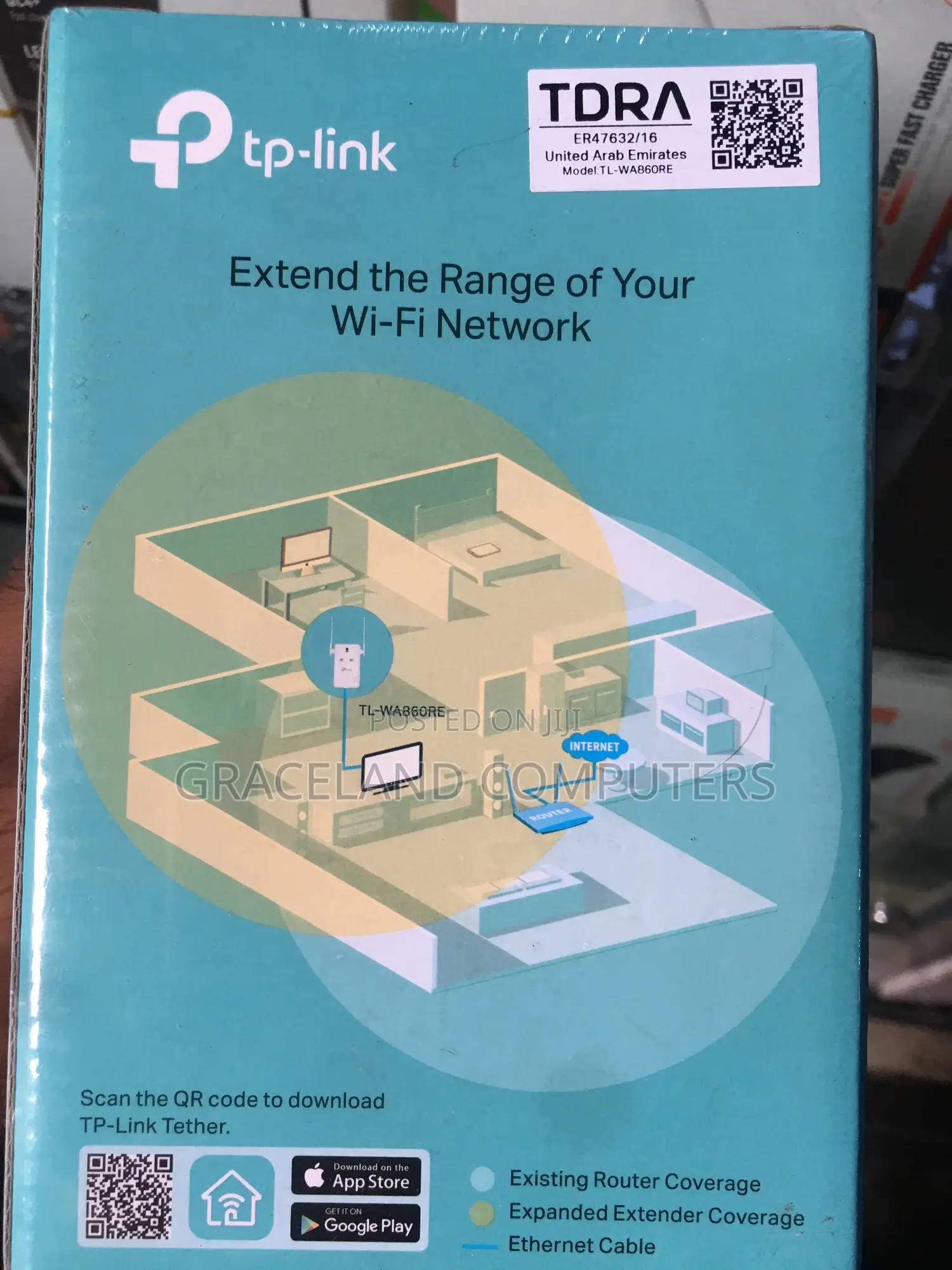 Tp-Link Wa860re 300mbps Wi-Fi Range Extender With Ac Passthrough
