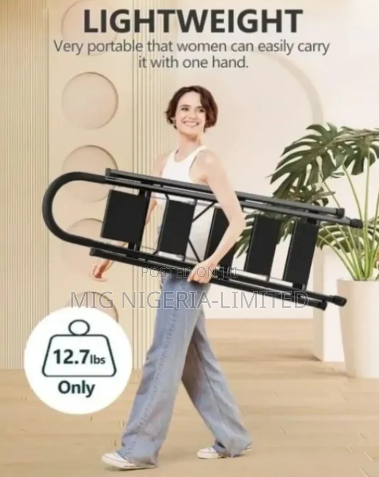 5 Step Ladder Anti-skid Strong Metal Black Colour For Home, Office