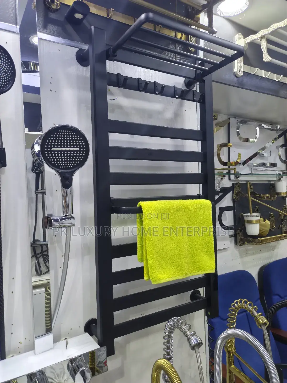 10 Layers Black Towel Warmer
