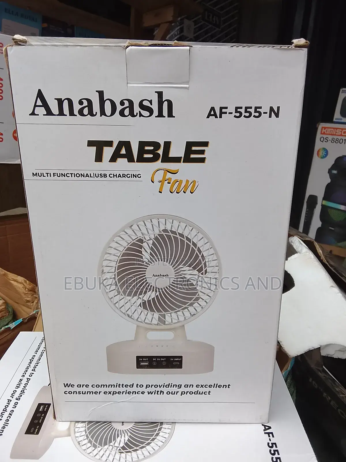 7 Inches Rechargeable Table Fan Is Available