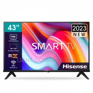 Hisense 43" Led HD TV,2 HDMI, 2 USB Divx,1 Av,Black,Free Bracket
