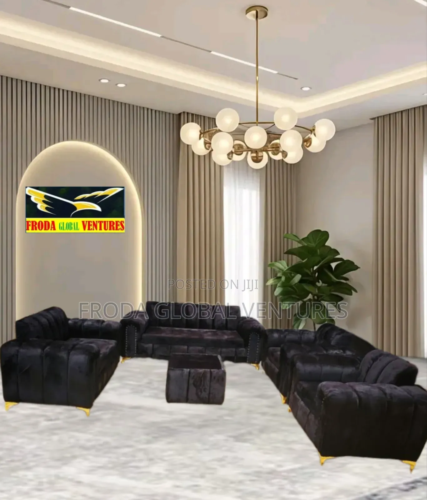 Quality Couch of 7 Seaters Sofa Chairs and Table. Ap06