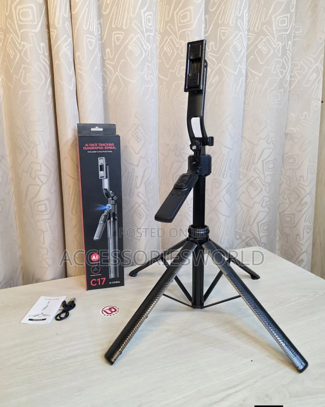 C17 Ai Face-Tracking Quadrapod Stable Tripod Gimbal Selfie Stick