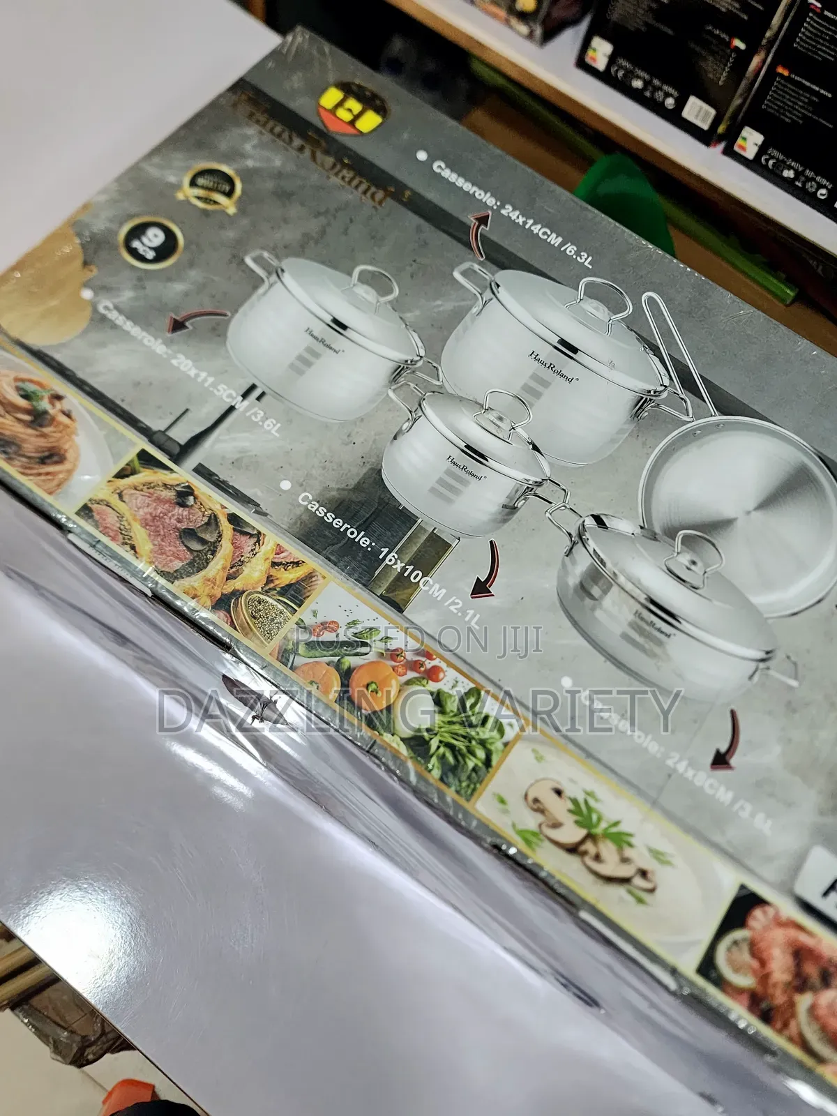 9 Pieces Haus Roland Stainless Steel Pot Set