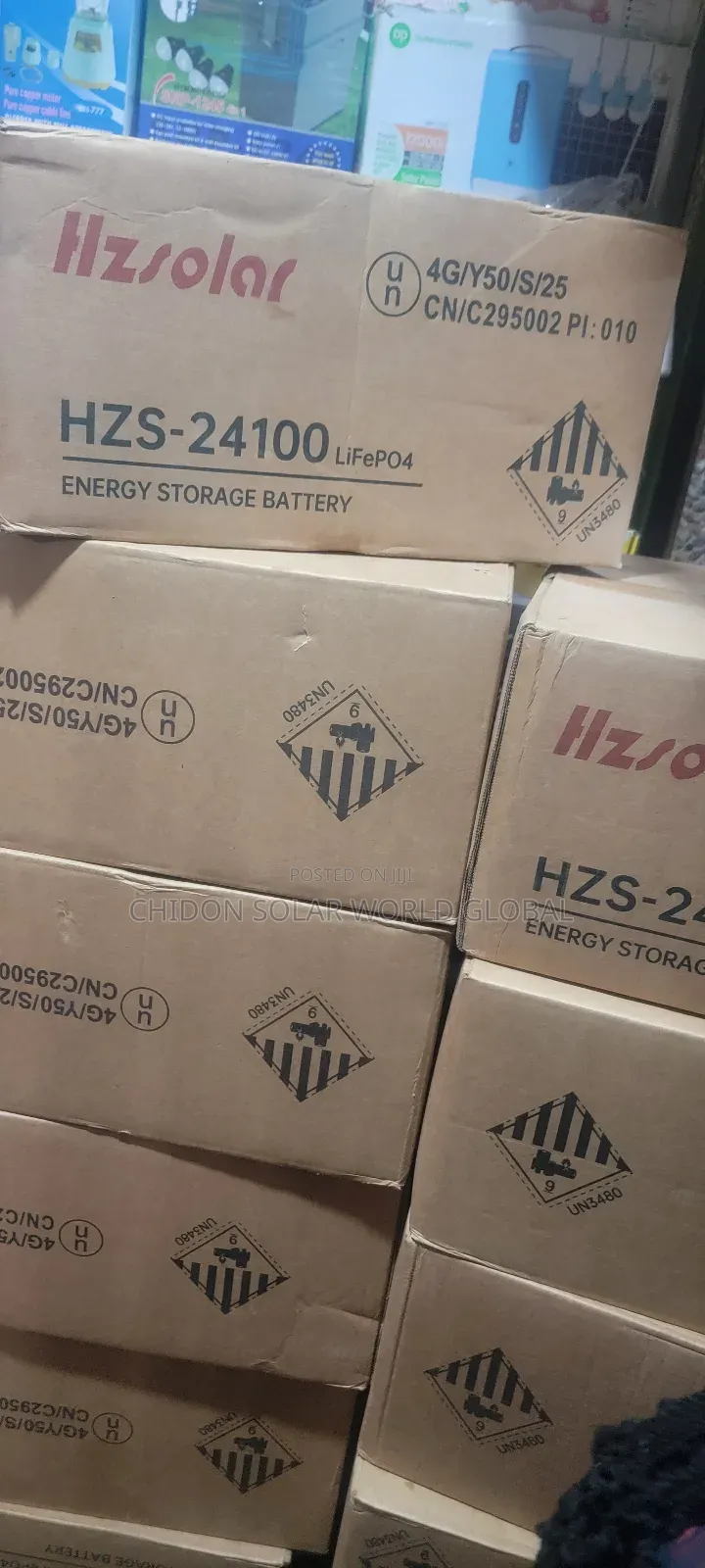 2.5kwh Hzsolar Solar Lithium Battery 24v