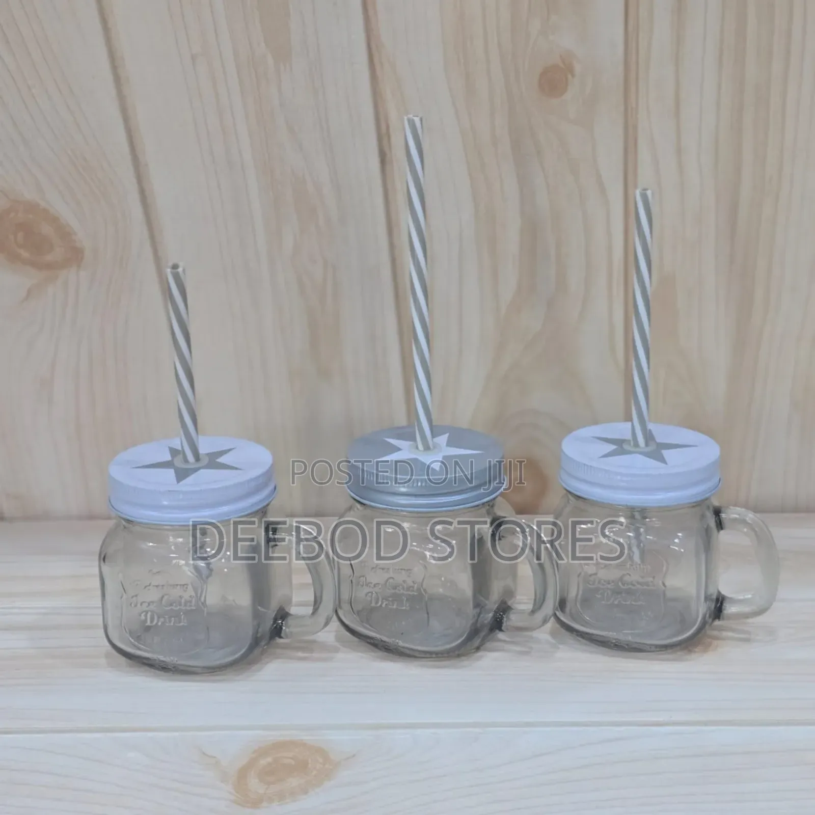 200ml Mason Jar Cup With Straw – Portable Glass Drinking Cup
