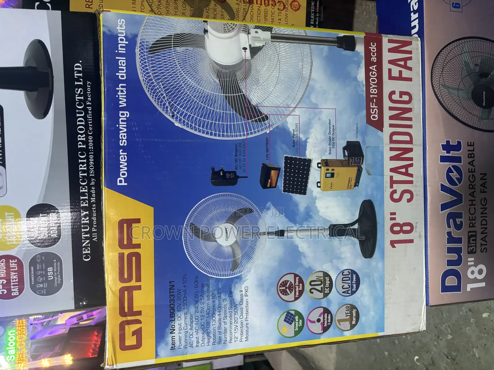 Qasa 18 Inch Ac/Dc Fan