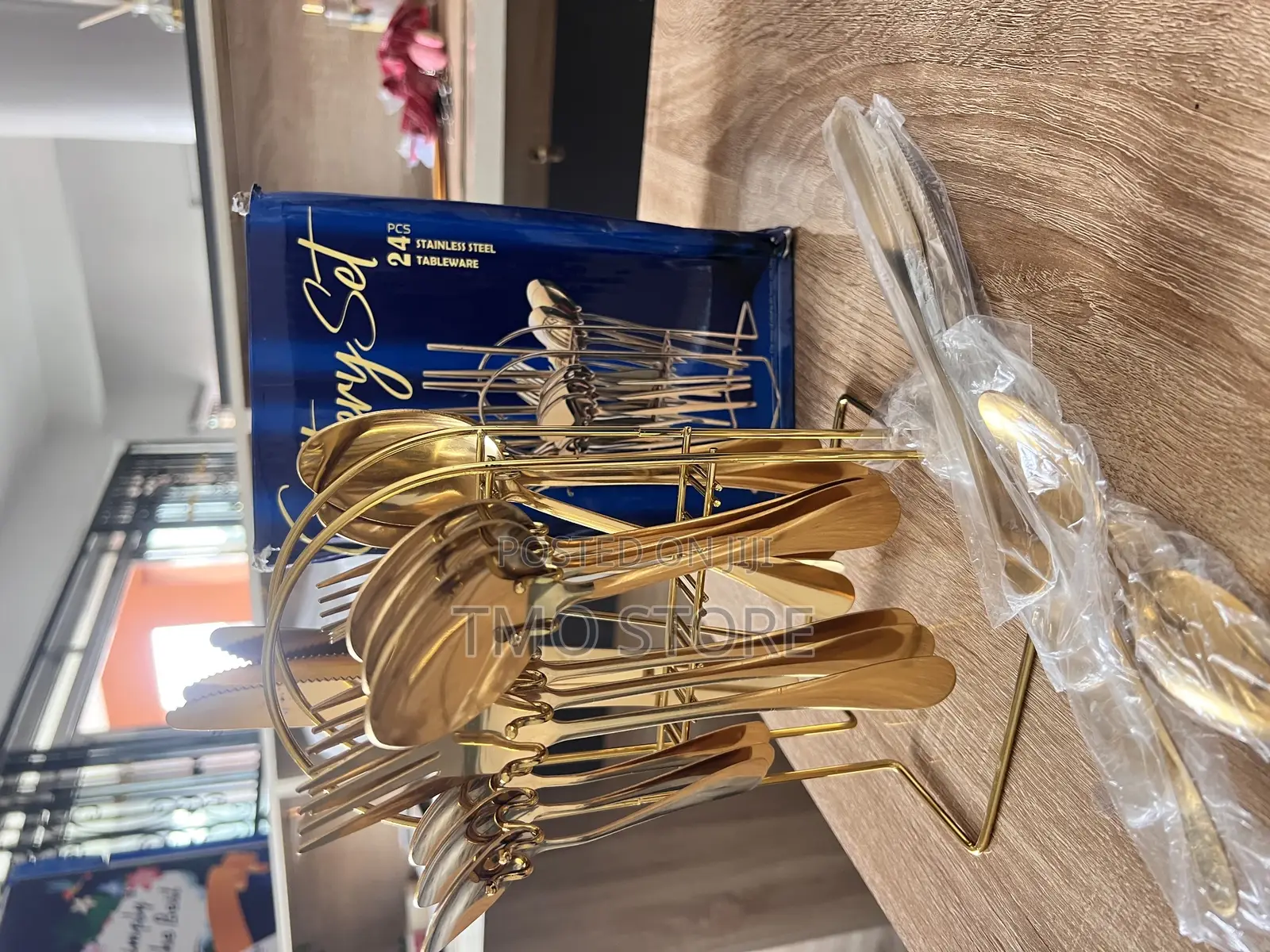 24pcs High Quality Gold Cutlery Set, Cutlery Set