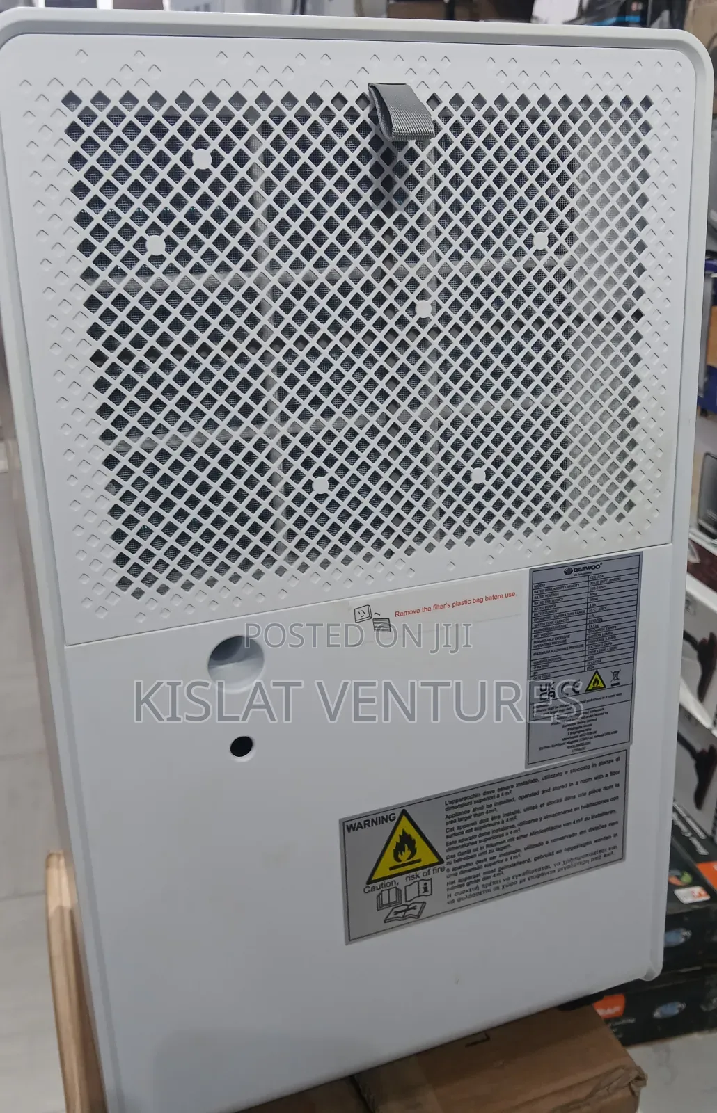 Daewoo 30l Dehumidifier With Air Purifier