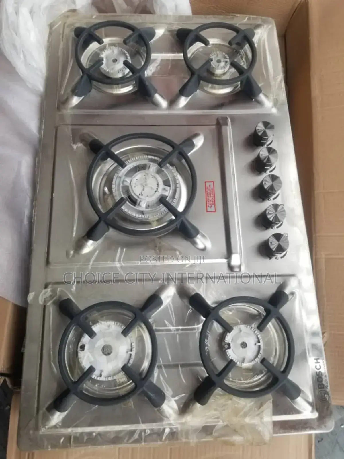 Bosch 5 Burners Stainless Steel Cabinet Cooker