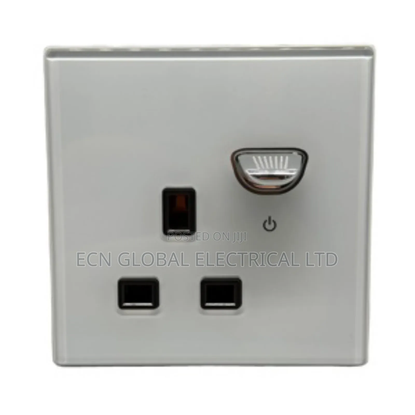 A2 Series Black Glass 1gang 2way Switch + 13a Double Socket With Usb