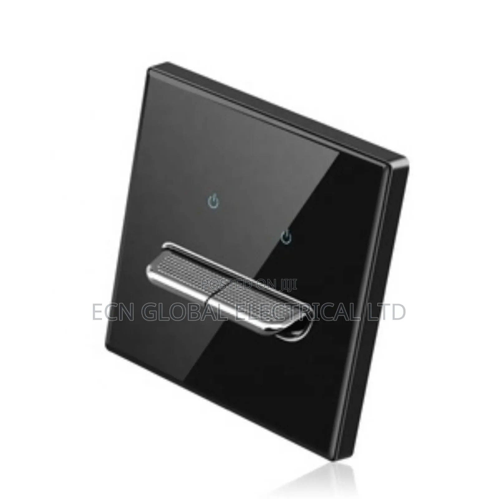 A2 Series Black Glass 1gang 2way Switch + 13a Double Socket With Usb