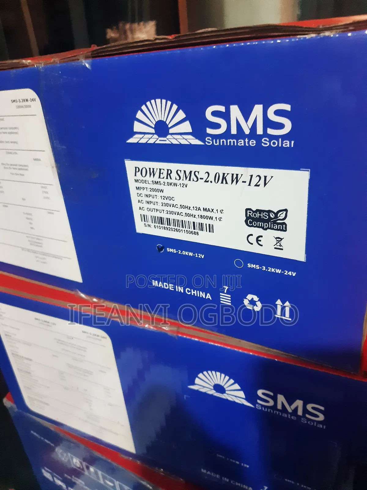 SMS Solar Inverter 2kva 12v Hybrid
