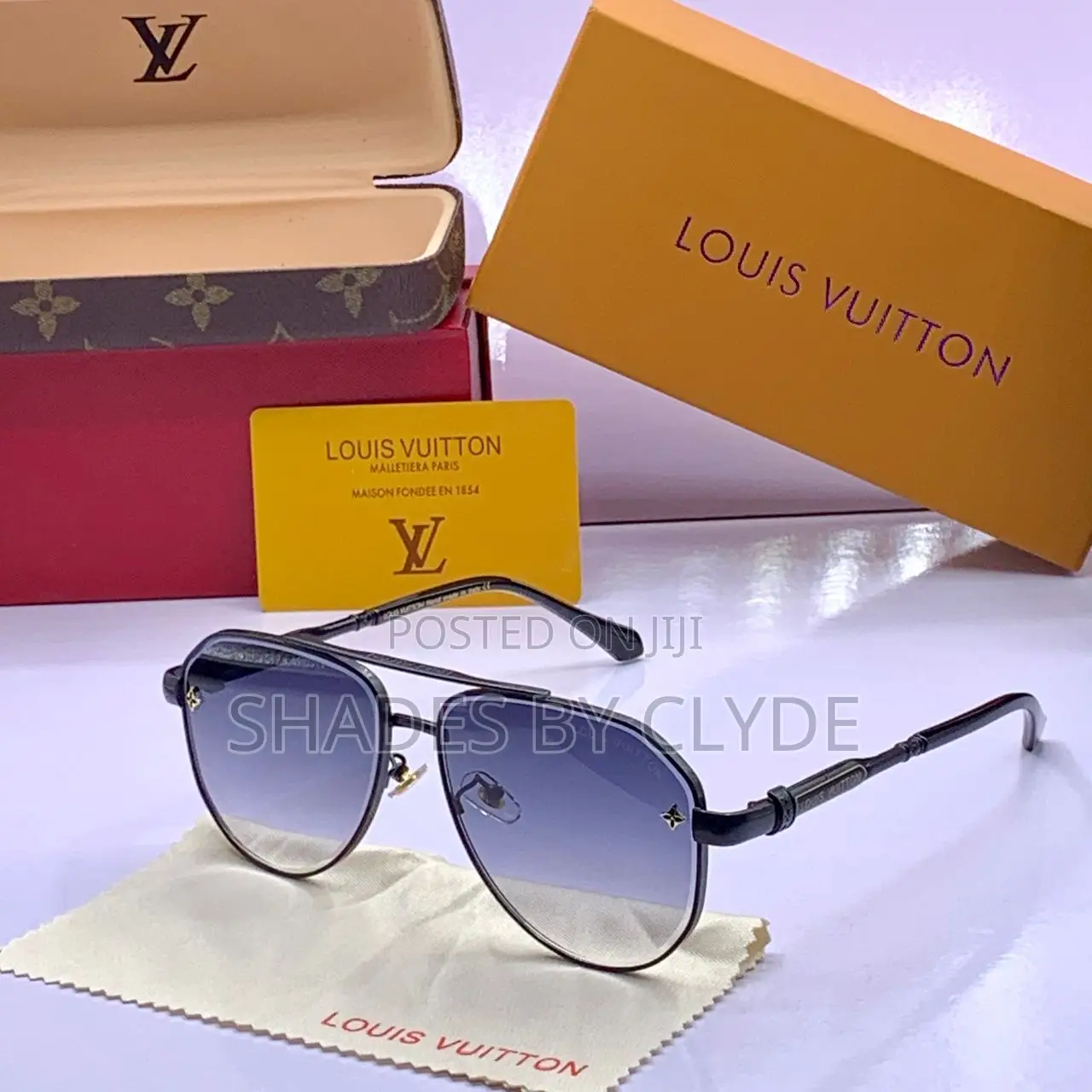 Authentic Louis Vuitton Aviator Sunglasses - Brand New
