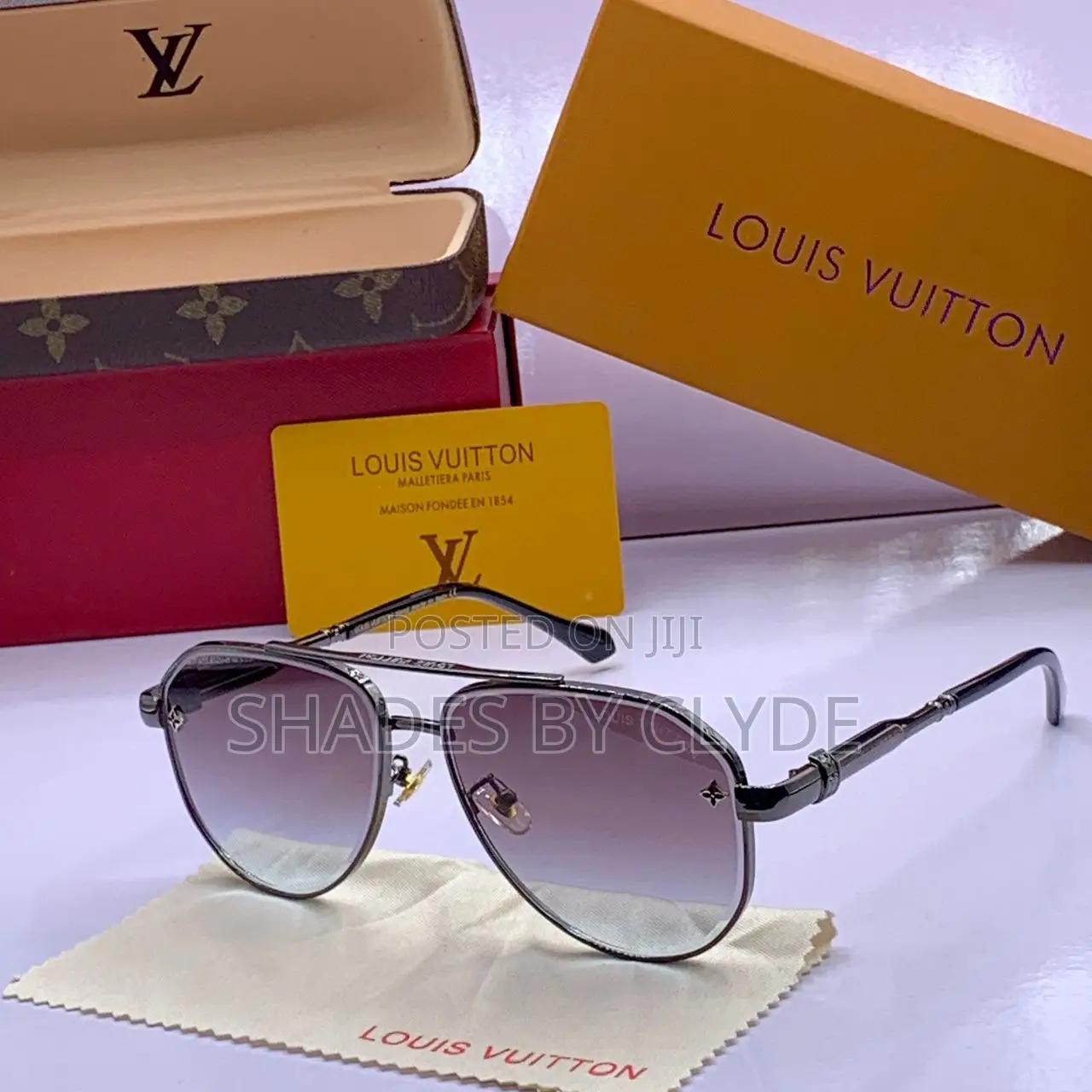 Authentic Louis Vuitton Aviator Sunglasses - Brand New