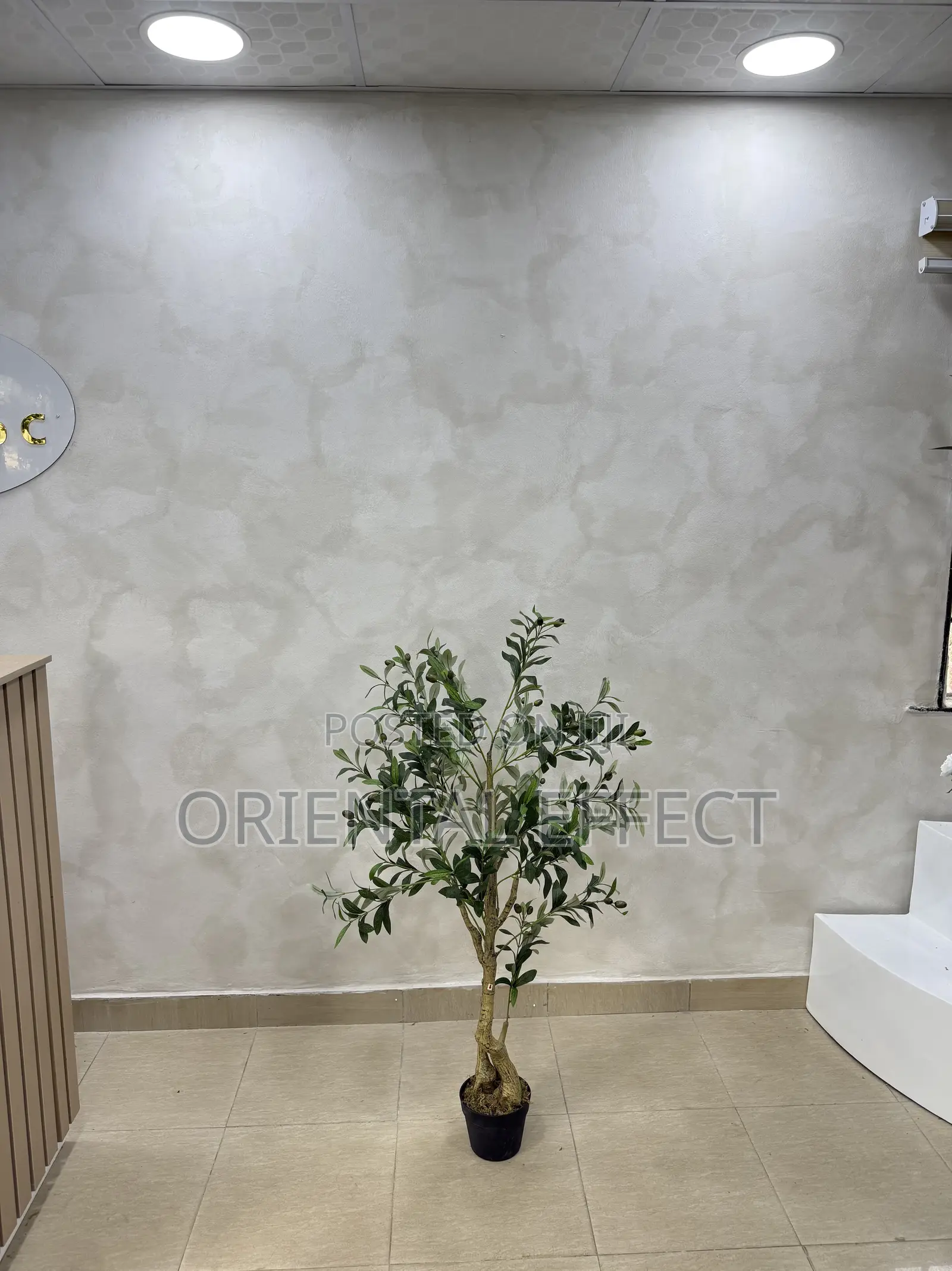 120cm Artificial Twisted Olive Tree – Realistic Indoor Plant Decor
